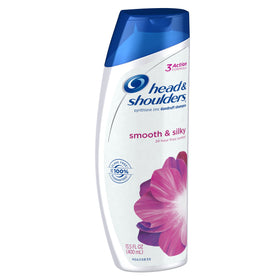 Head & Shoulders 13.5 fl oz bottle beside common items for size comparison and portability