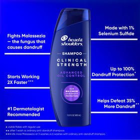 Head & Shoulders rich suds on hair demonstrating deep cleansing benefit