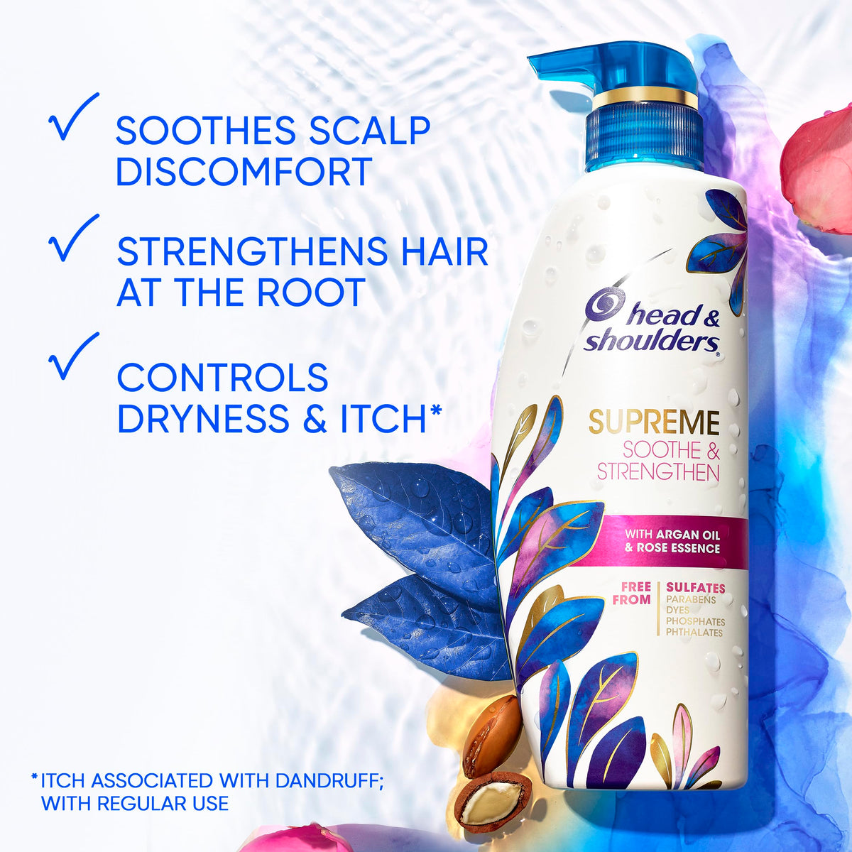 Head & Shoulders back label with ingredients and usage directions for informed shoppers