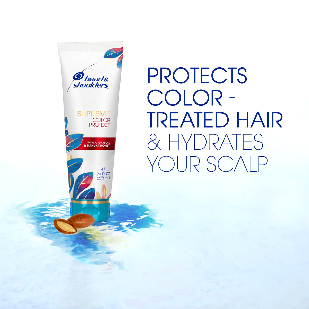 Head & Shoulders argan oil close-up indicating natural nourishment