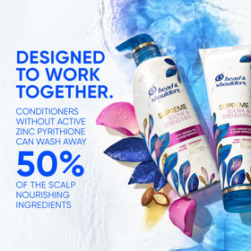 Head & Shoulders dispensing shampoo into hand showing easy pump and controlled use