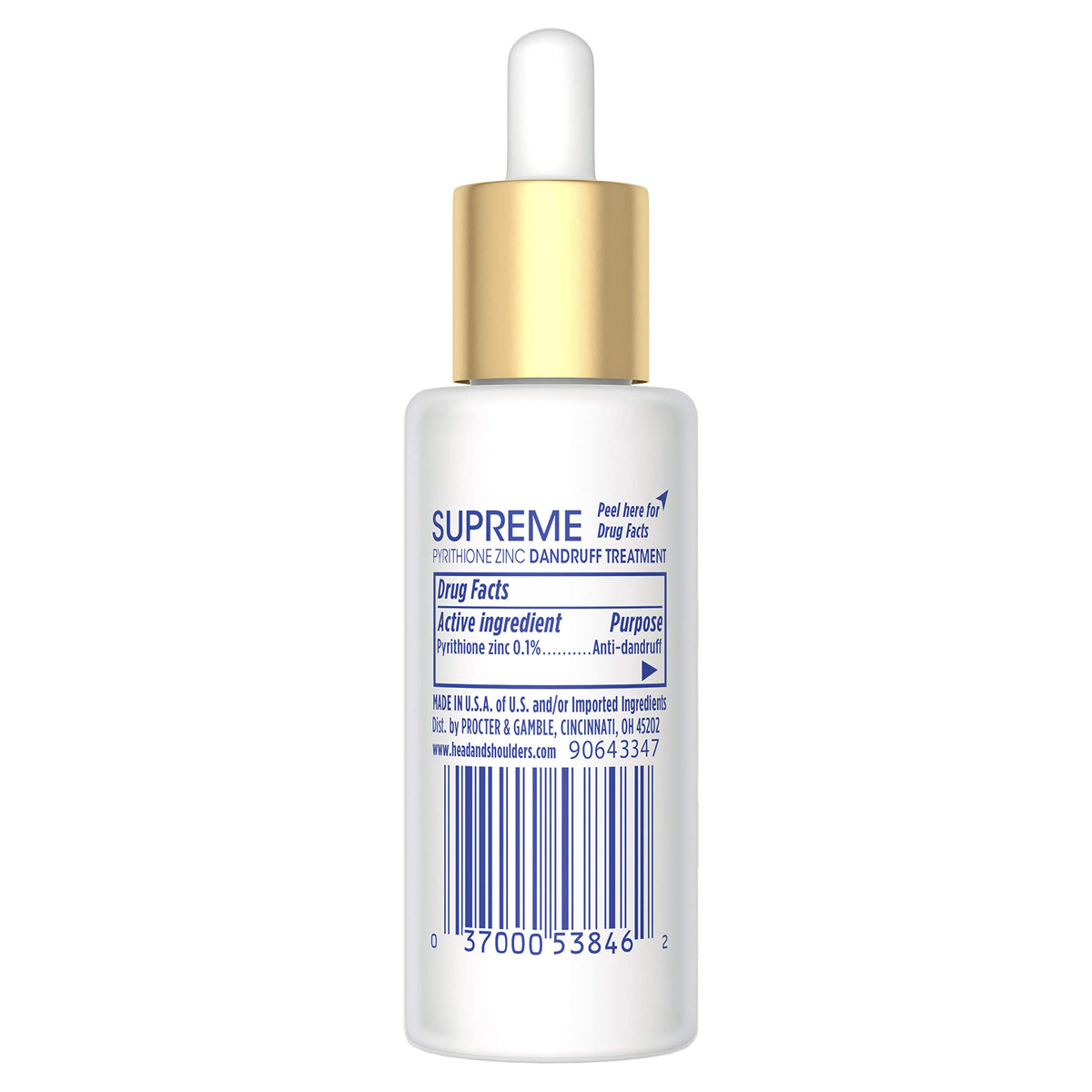 Head & Shoulders dropper releasing serum demonstrating easy targeted application