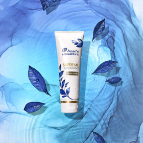 Head & Shoulders Supreme together with shampoo and conditioner showing pre-wash and follow-up routine