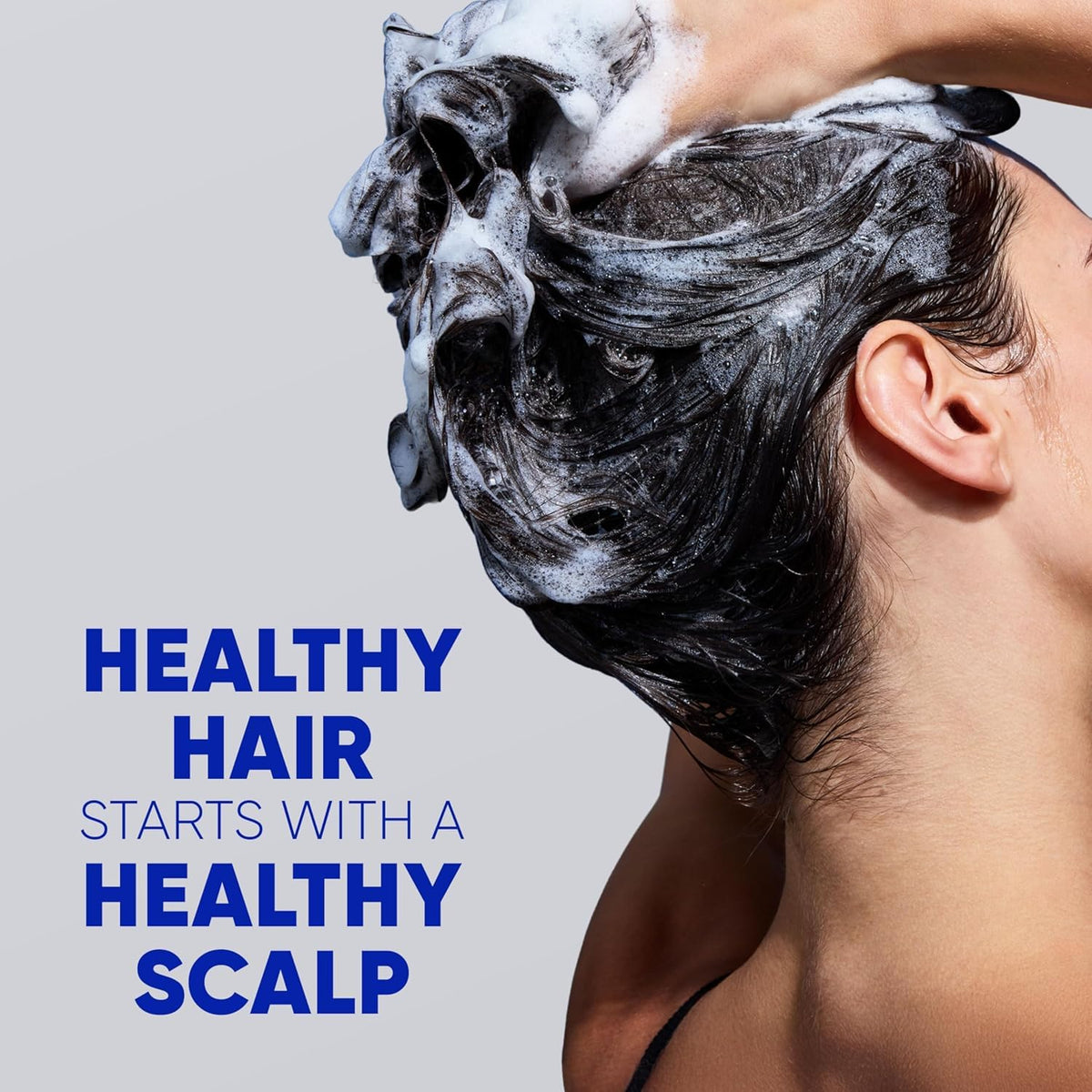 Head & Shoulders rich foam texture on hand demonstrating gentle lather and moisturization