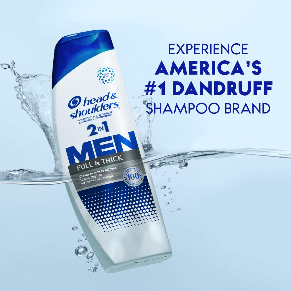 Head & Shoulders creamy lather texture close-up demonstrating gentle cleansing action