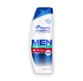 Head & Shoulders front packaging showing brand and Old Spice scent benefit
