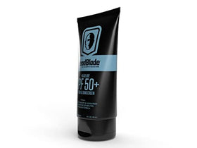 HeadBlade HeadLube being applied to a shaved scalp for sweatproof coverage