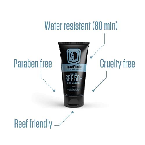 HeadBlade HeadLube bottle inside a gym bag for on-the-go protection