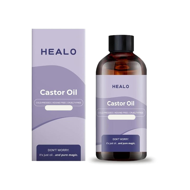 Healo front view showing bottle and wrap for easy identification and setup
