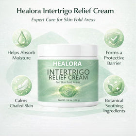 HEALORA applied to underarm area demonstrating fast-absorbing comfort