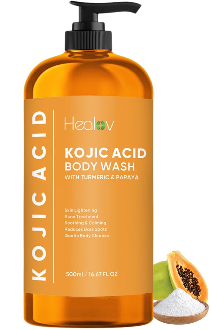 Healov soap front packaging showing brightening ingredients and benefits