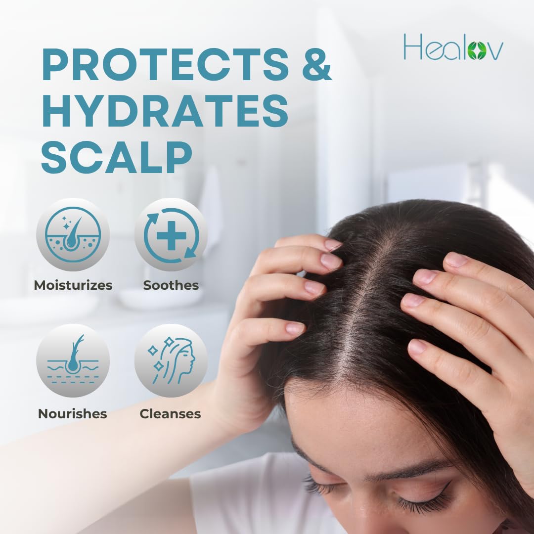 Healov ingredients flatlay with colloidal oatmeal and botanicals benefit