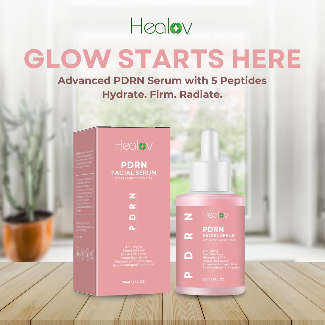Healov serum droplet texture on finger demonstrating lightweight hydration