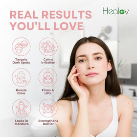 Healov pipette releasing serum showing precision application and minimal waste
