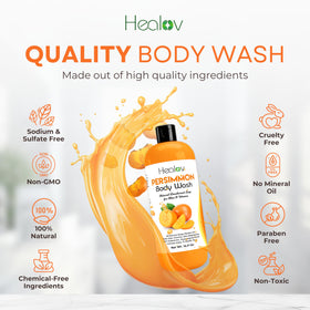 Healov persimmon soap applied to underarm highlighting odor control benefit