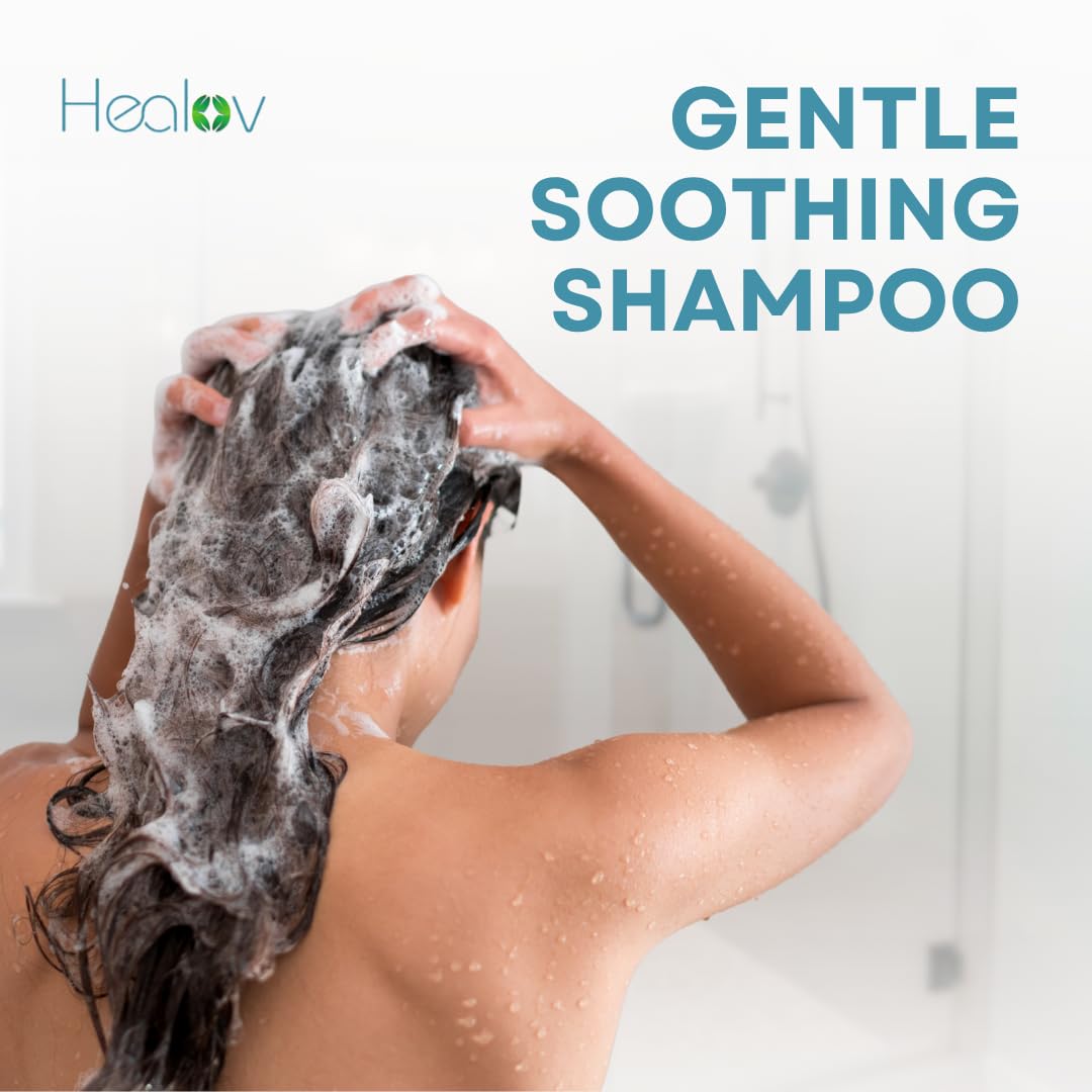 Healov label close-up displaying ingredients and gentle formula