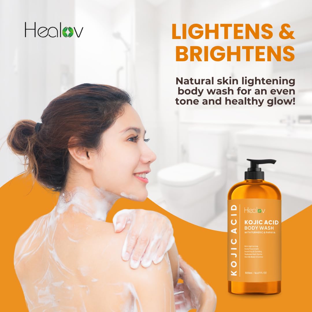 Healov soap being applied to underarm area for targeted dark spot care