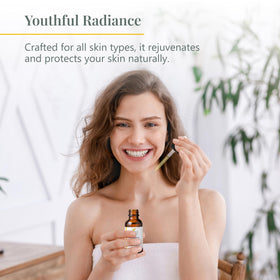 Health Priority Naturals applied to hair ends for softer-looking strands