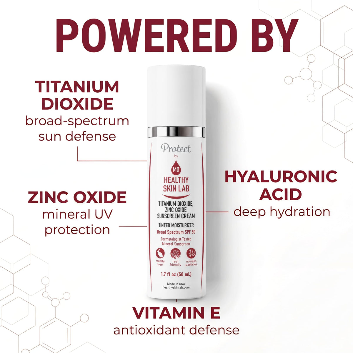 Healthy Skin Lab close-up texture showcasing lightweight blendability