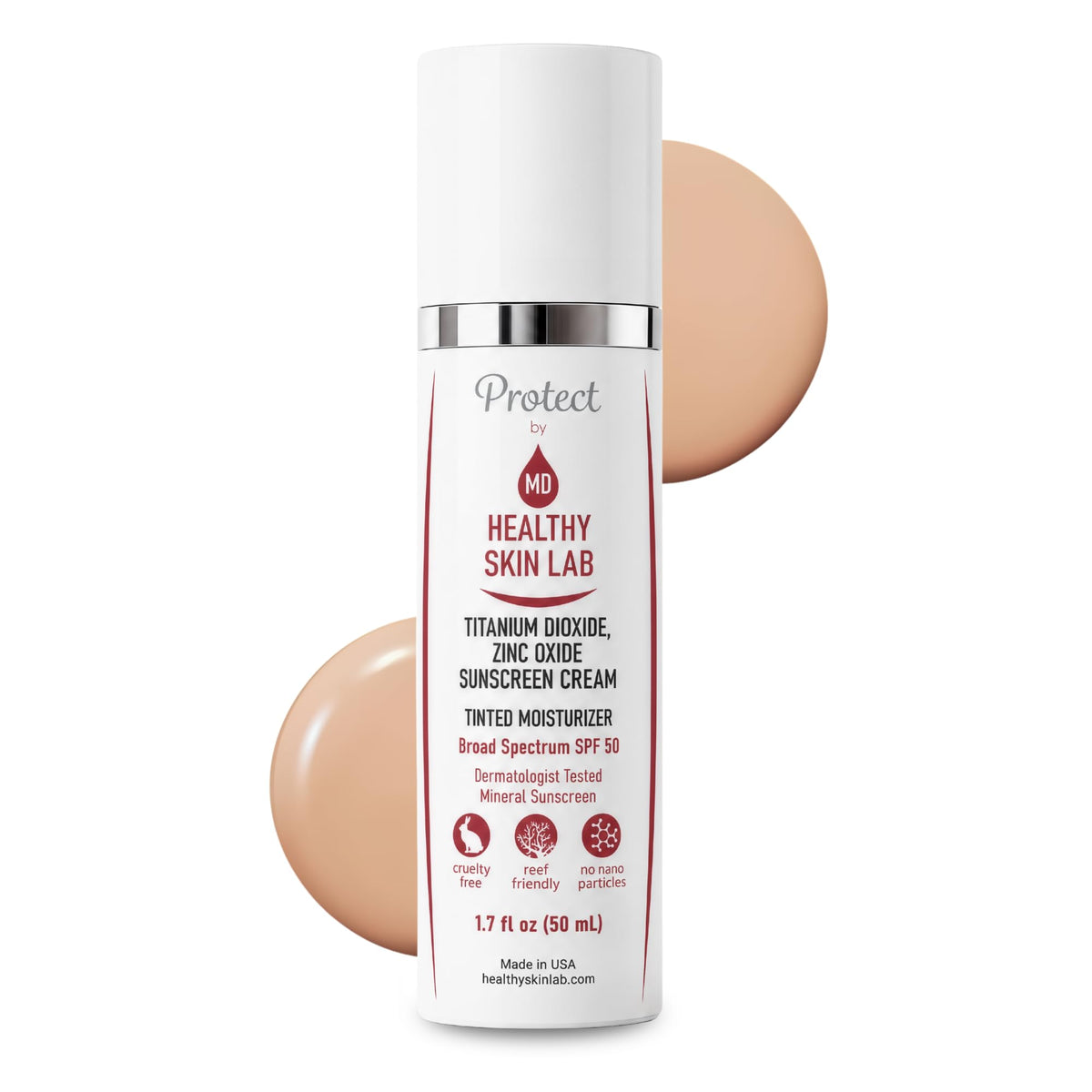 Healthy Skin Lab front packaging showing product and benefits