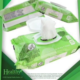 Healthy Surplus Equate close-up of wipe texture highlighting gentle exfoliating fibers