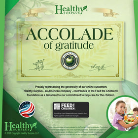 Healthy Surplus Equate Vital Volumes tips card laid flat with usage guidance and benefits