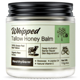 HealthyDerm front jar view showing clean packaging and moisturizer benefits