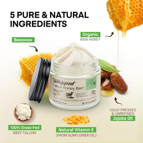 HealthyDerm balm in hand melting on finger for easy non-greasy application