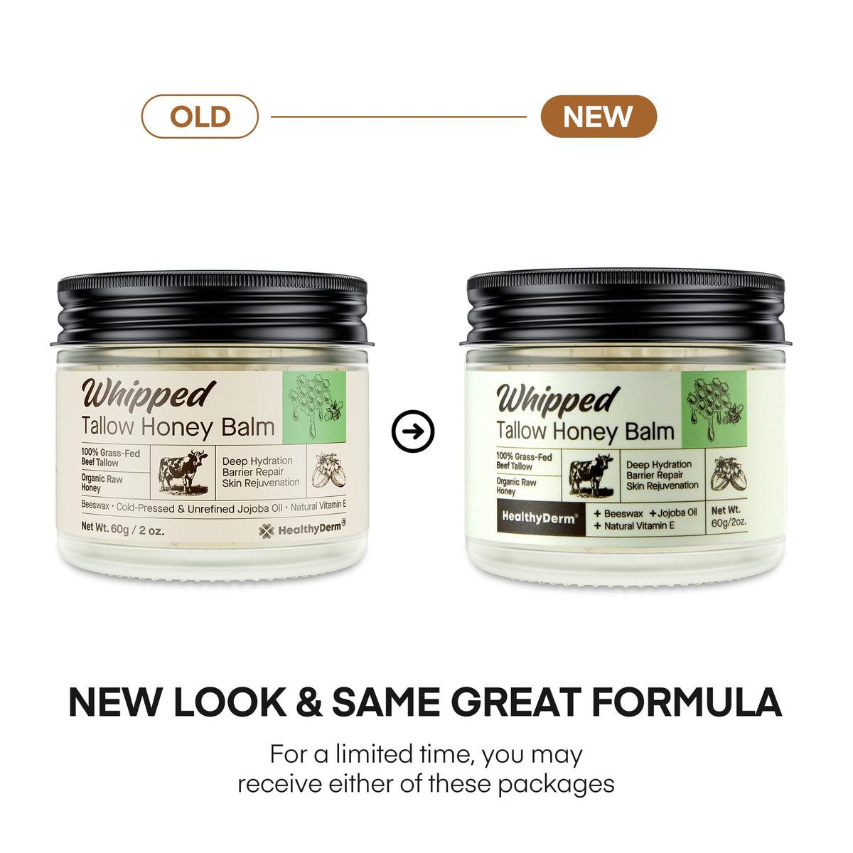 HealthyDerm open jar with whipped texture, easy absorption and smooth application