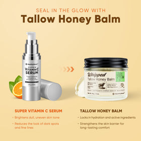 HealthyDerm with raw honey pot highlighting natural humectant and soothing benefits