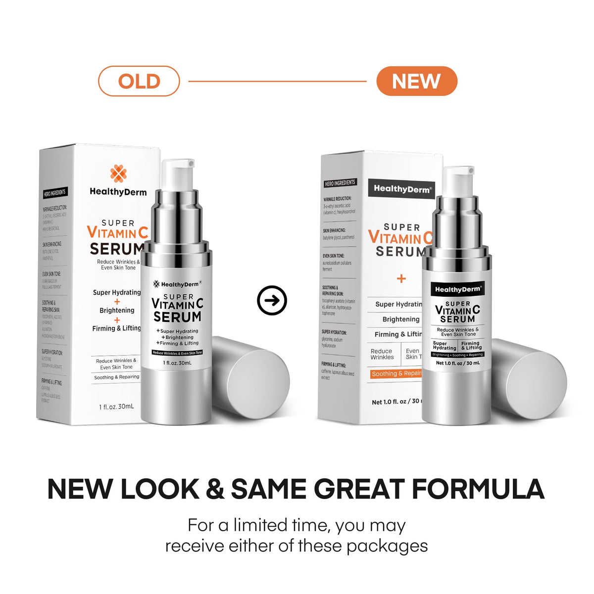 HealthyDerm serum texture on hand showing lightweight hydration benefit