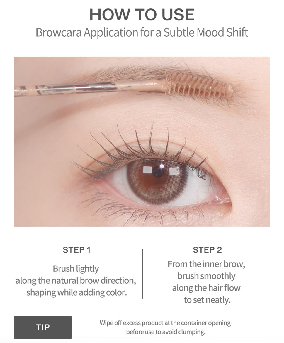 Heart Percent browcara styled lifestyle shot showing natural finish