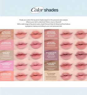 Heart Percent model applying Cloudy Mauve demonstrating shaping and definition benefit