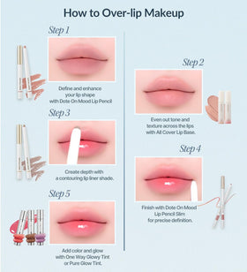 Heart Percent retractable tip close-up showing creamy smooth application benefit