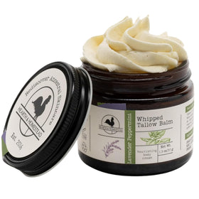 Hearth and Homestead front jar showing label and size, highlights compact travel benefit