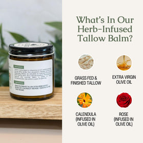 Hearth and Homestead jar on bathroom counter suggesting everyday ritual benefit