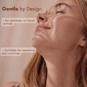 Hand applying Hearthical serum demonstrating easy absorption and glow