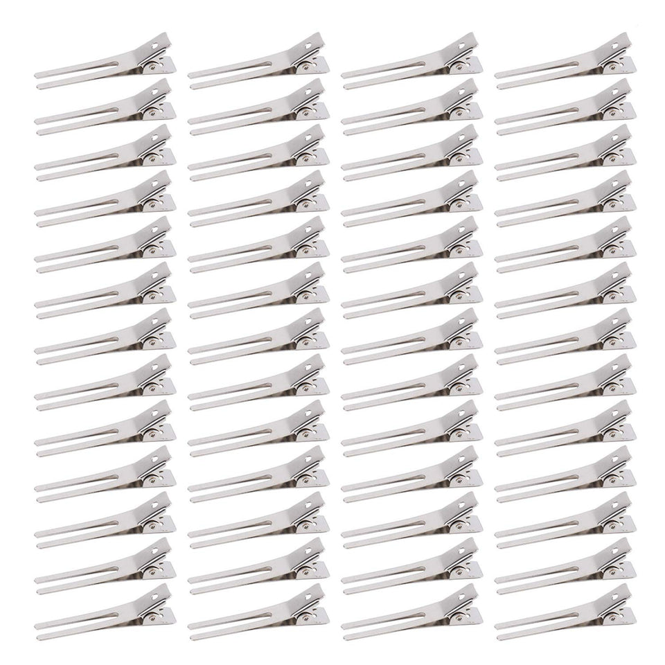 Hedume double prong clips front pack showing quantity and durable finish benefit