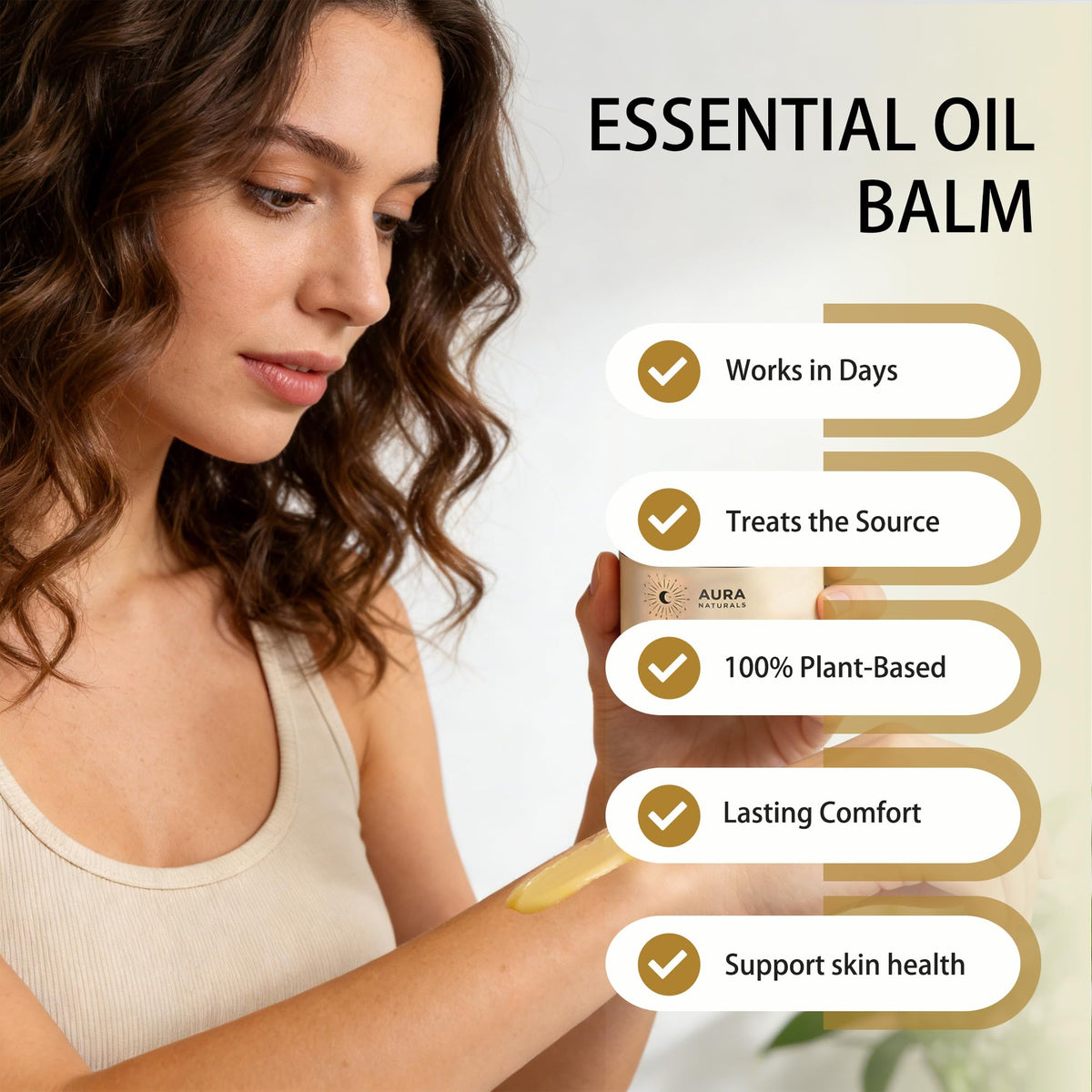 Heidelux jar open revealing smooth frankincense balm texture