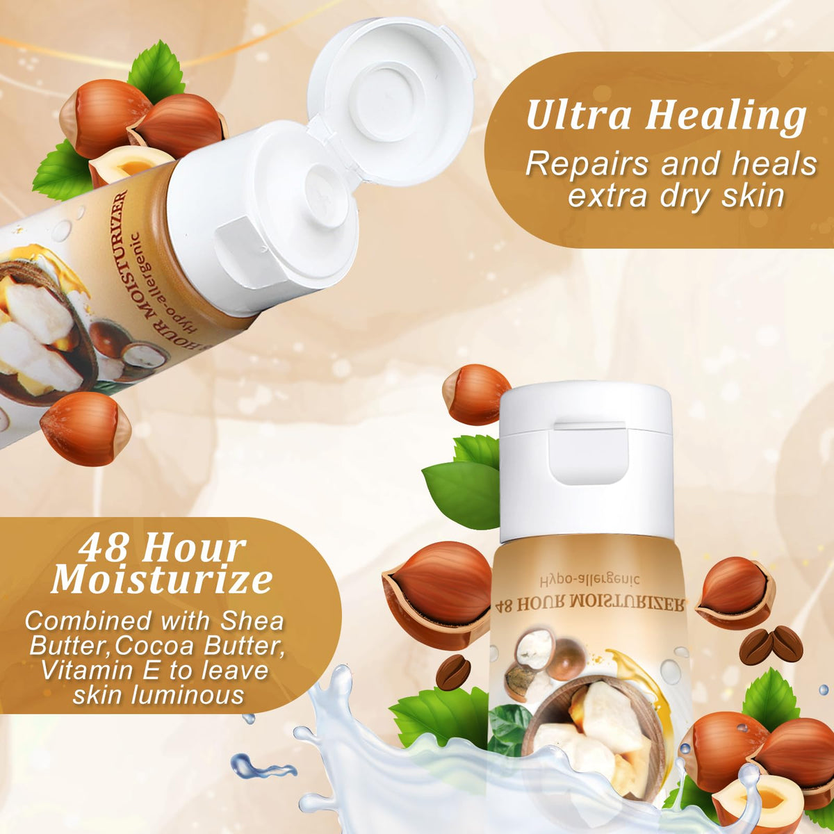 Heigble flip-cap detail for spill-resistant quick application benefit