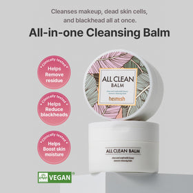 HEIMISH open jar showing solid balm texture for easy melting benefit