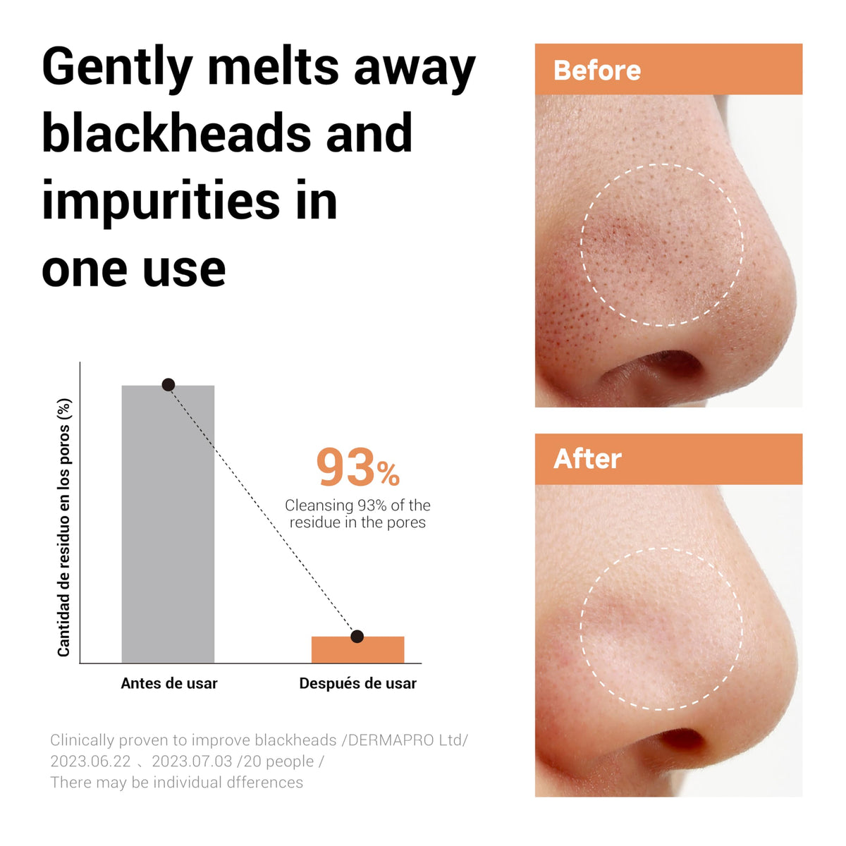 HEIMISH balm being massaged into skin on hand showing fast makeup breakdown benefit