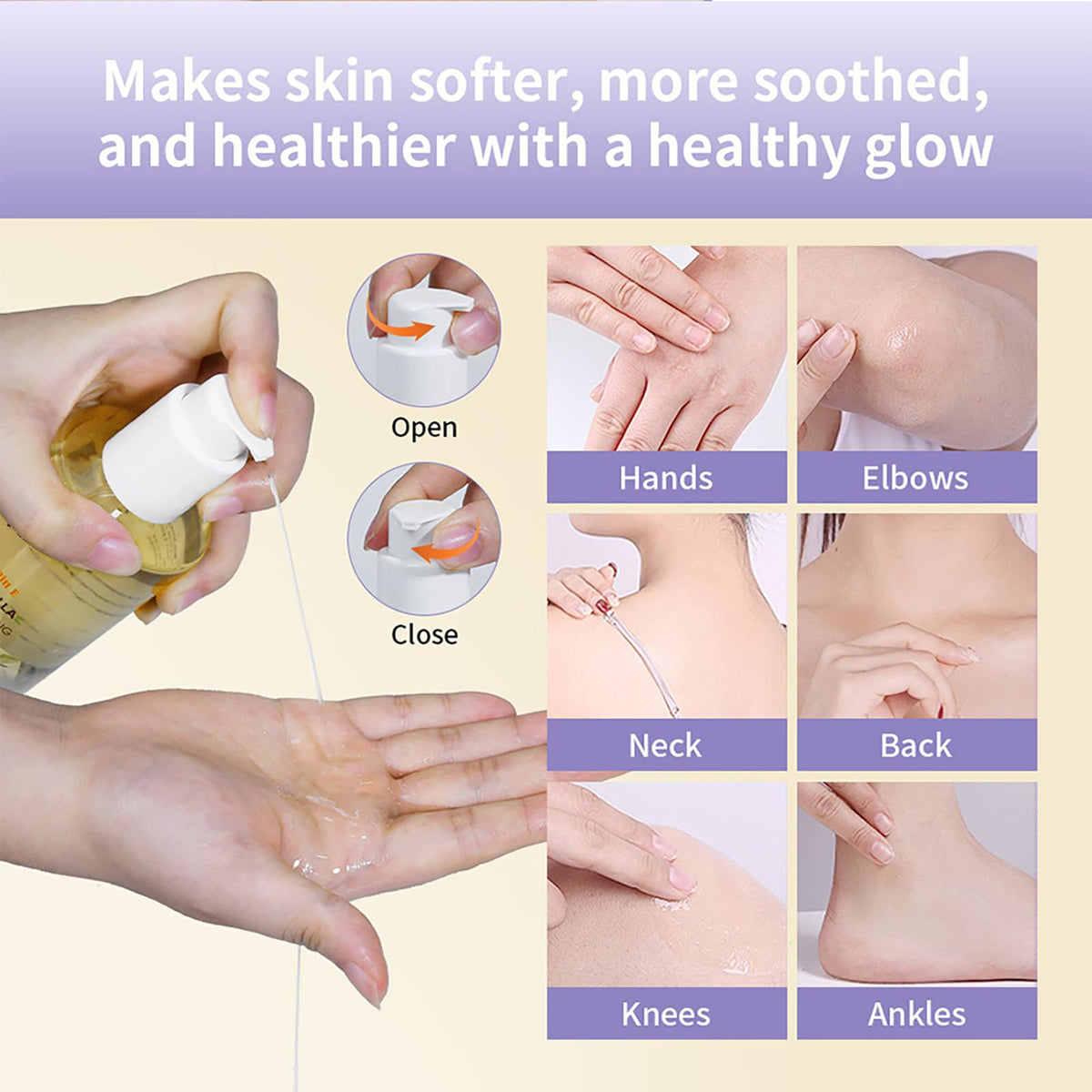 Helbr bottle in spa setting conveying relaxing vanilla scent benefit