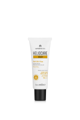 Heliocare gel texture closeup demonstrating lightweight fast-absorbing feel