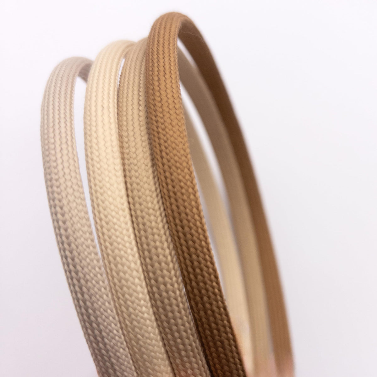 Heliums worn on fine hair front view demonstrating discreet hold and blend
