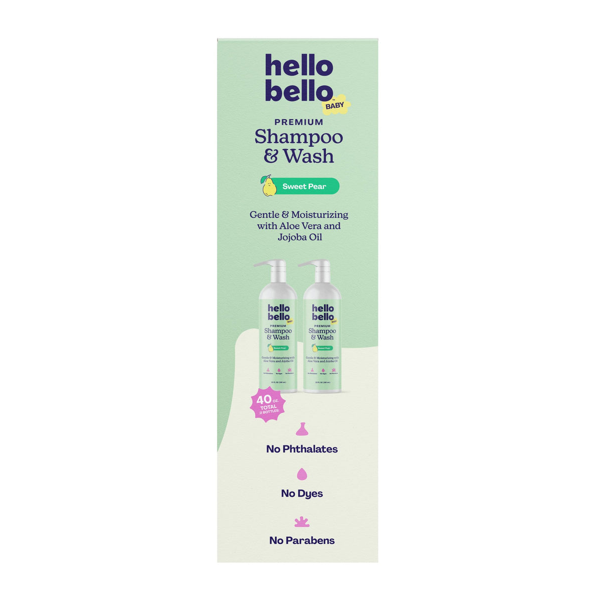 Hello Bello used during baby bath demonstrating safe, soothing wash and calming scent benefit