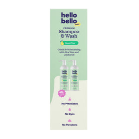 Hello Bello used during baby bath demonstrating safe, soothing wash and calming scent benefit