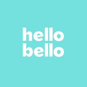 Hello Bello bottle with recyclable materials suggesting greener choice