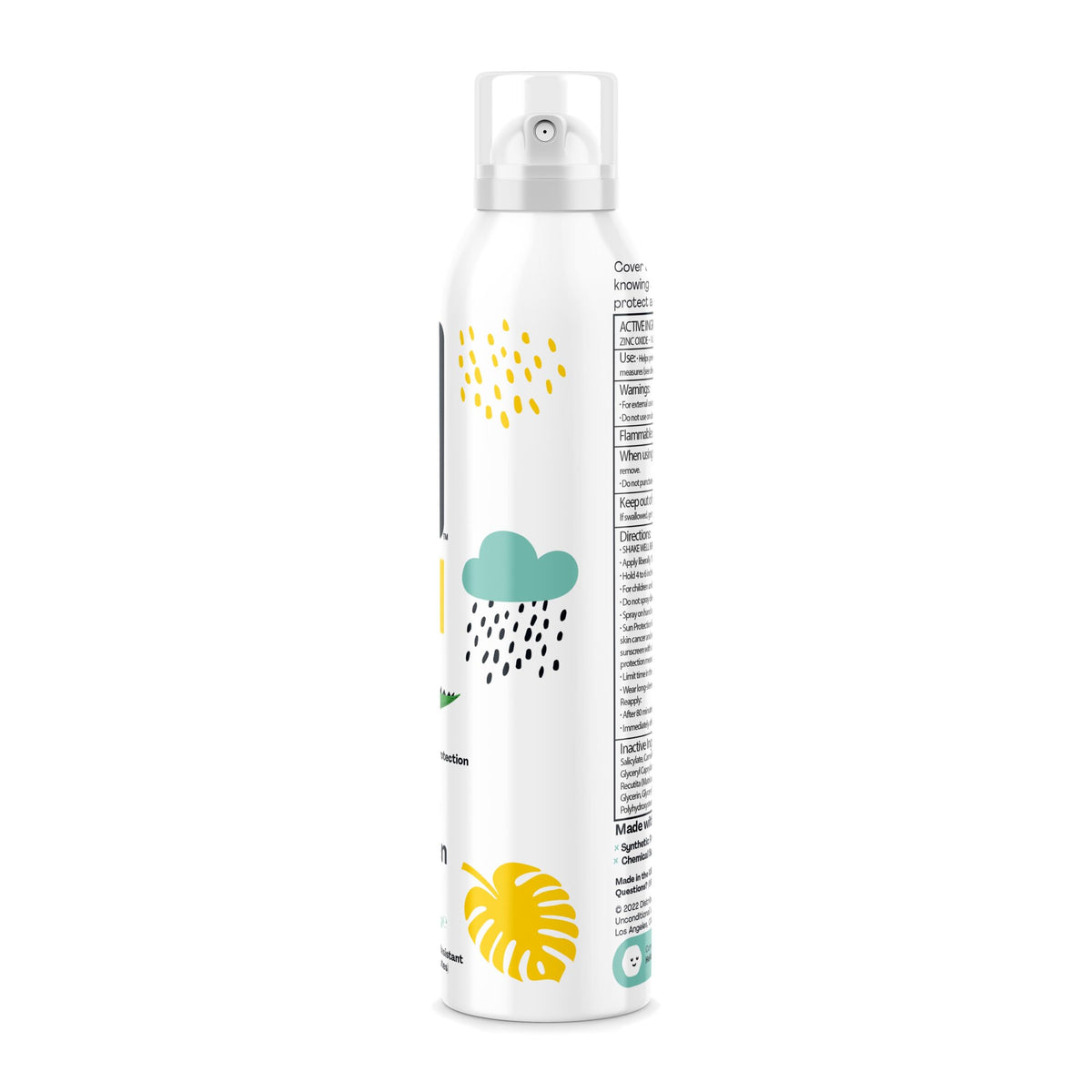 Hello Bello poolside spray illustrating 80-minute water resistance benefit