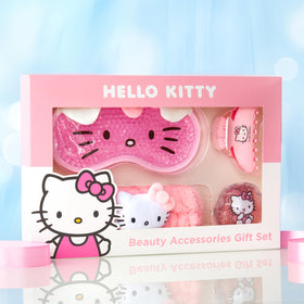Hello Kitty hair claw clip in use secures hair quickly for skincare routines